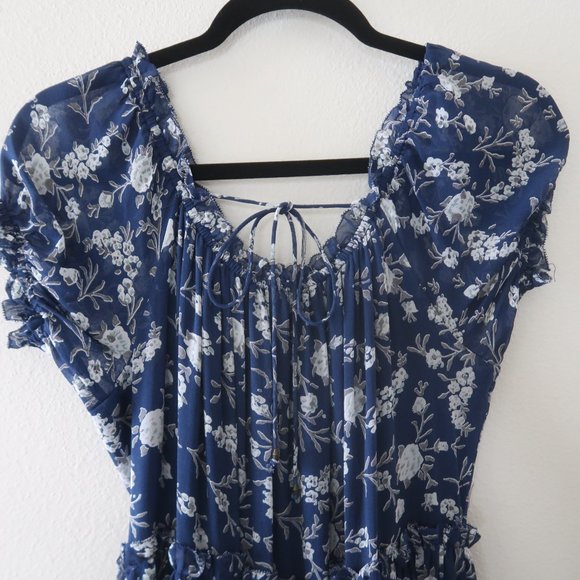 Ulla Johnson Sierra Silk Floral Midi Dress Size 2 - Picture 8 of 8